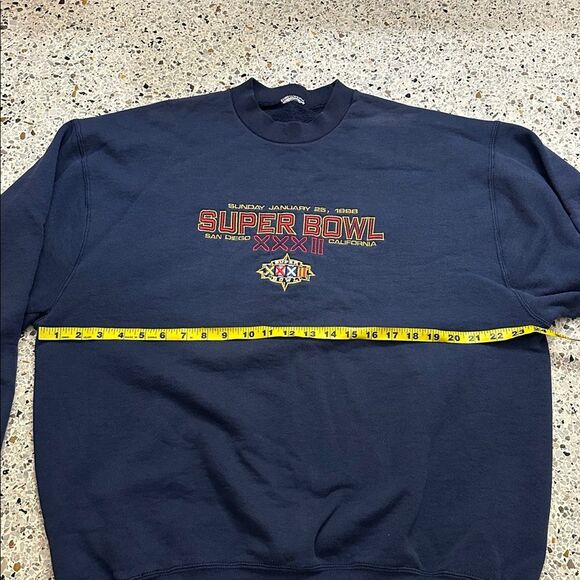 Super Bowl XXXIII  1988 San Diego navy blue sweatshirt XL - Picture 3 of 5